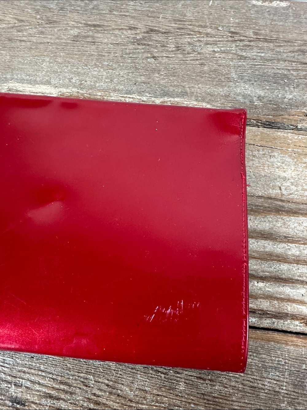 Shiny Red Patent Leather Clutch - Picture 8 of 8